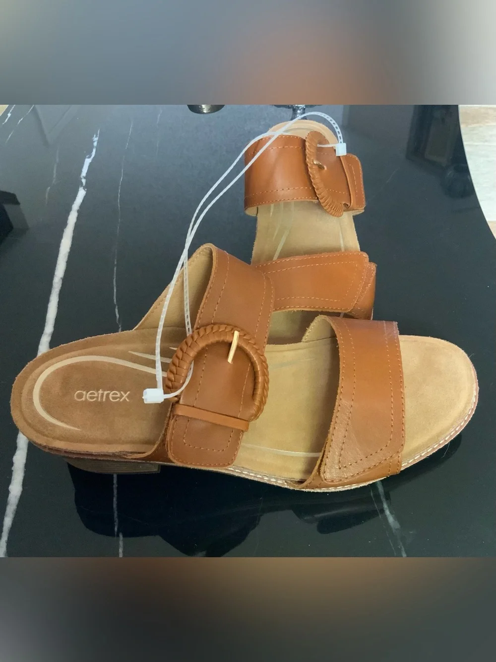 Aetrex Tatiana Women's Slide Leather Sandals